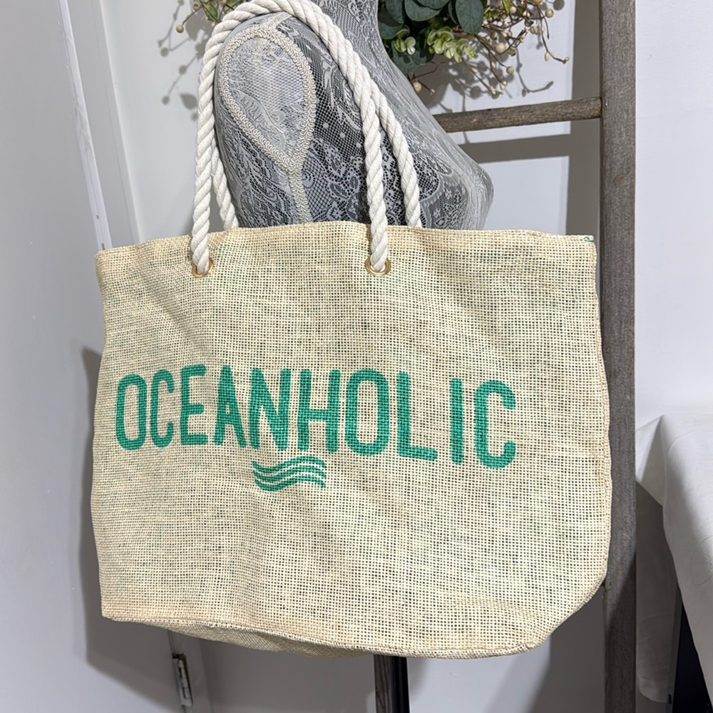 “Oceanholic” beach bag or tote Brand new!